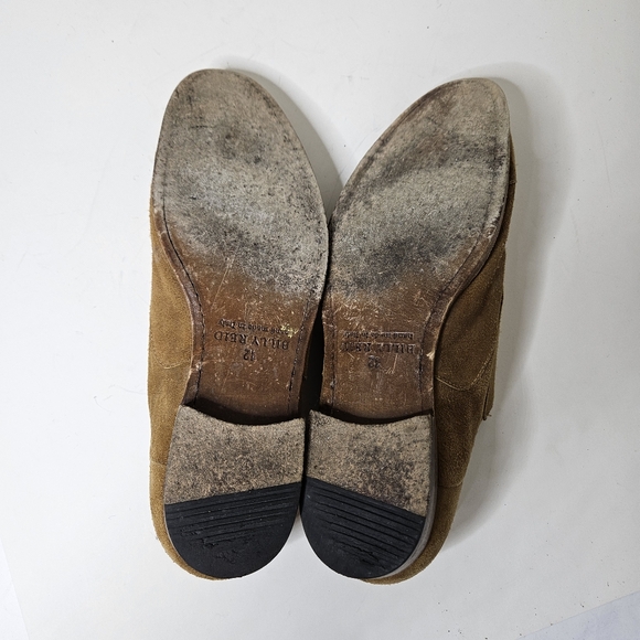 Billy Reid Double Buckle Monk Tan Suede Shoes Men's 12 - Picture 7 of 9